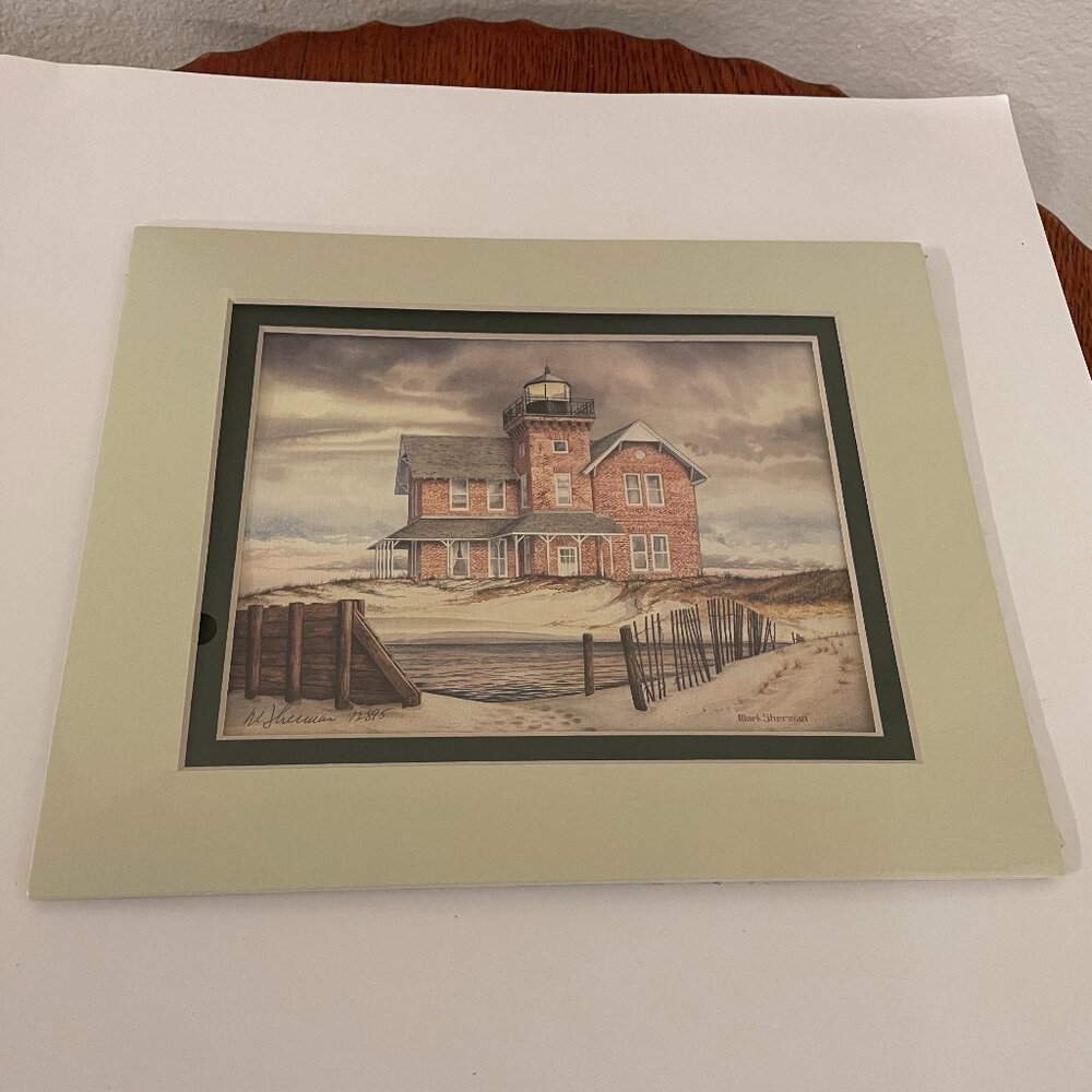Harbour Lights Mark Sherman Print of the “Sea Girt” Lighthouse, NJ